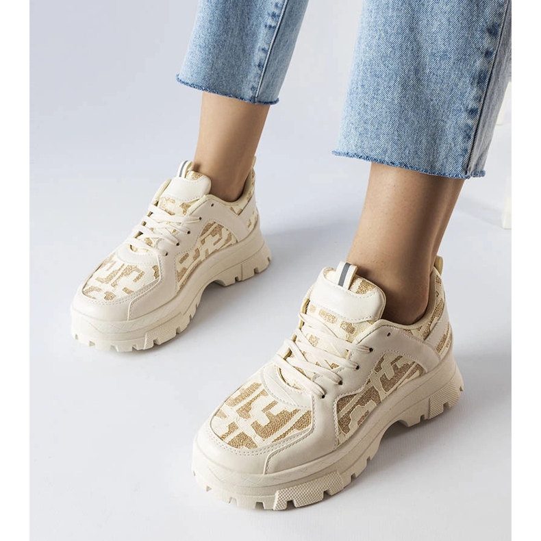 Béžové robustní tenisky značky Brunswick béžový 1