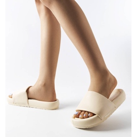 Béžové skluzavky na platformě od Franco béžový 2