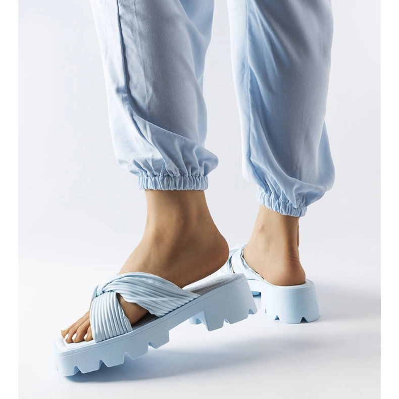 Inna Dubé modré jezdce podrážky traktoru modrý 2