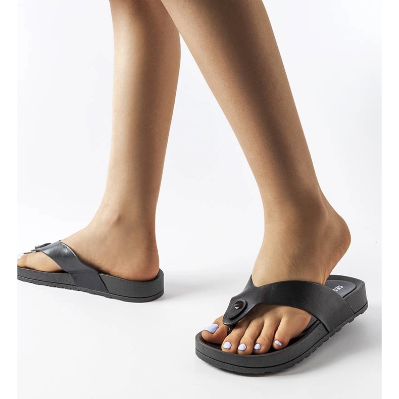 Inna Černé sandály na platformě od Elide černý 2