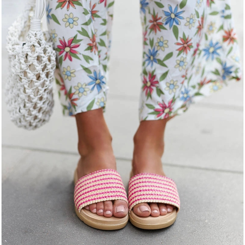 Růžové tkané skluzavky Capovalle růžový 1