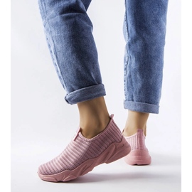 Růžové slip-on tenisky od Azalee růžový 1