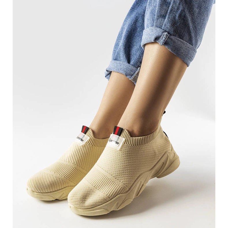 Béžové slip-on tenisky značky Greco béžový 1