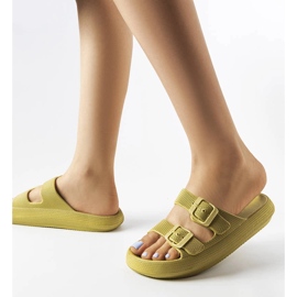 Zelené gumové jezdce s přezkami z Padovy zelená 1