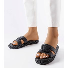 Černé sandály na platformě od Francesco černý 1