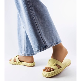 Zelené pantofle na platformě Francesco zelená 2 Zelené pantofle na platformě Francesco zelená 2