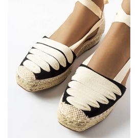 Trecastagni černé šněrovací espadrilky černá 1