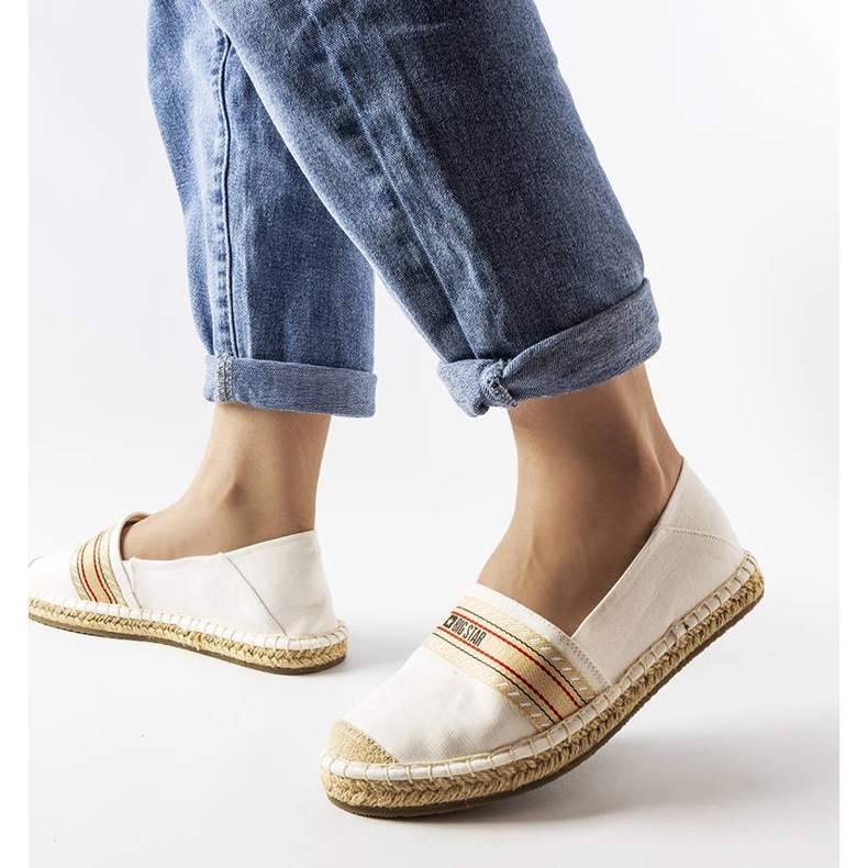 Bílé espadrilky Big Star LL274893 bílý 1