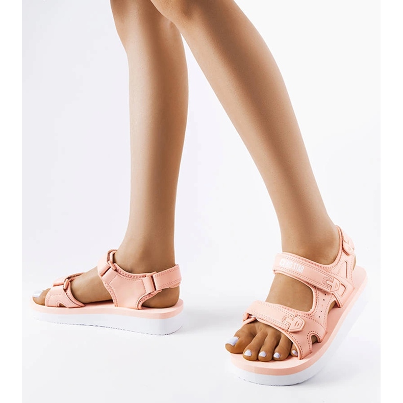 Růžové pěnové sandály Big Star LL274788 růžový 1