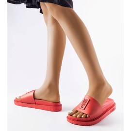 Pantofle Big Star červené LL274430 2