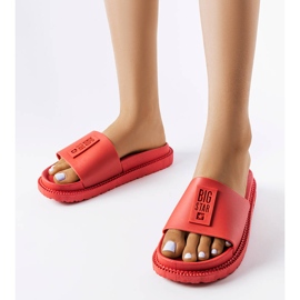 Pantofle Big Star červené LL274430 1