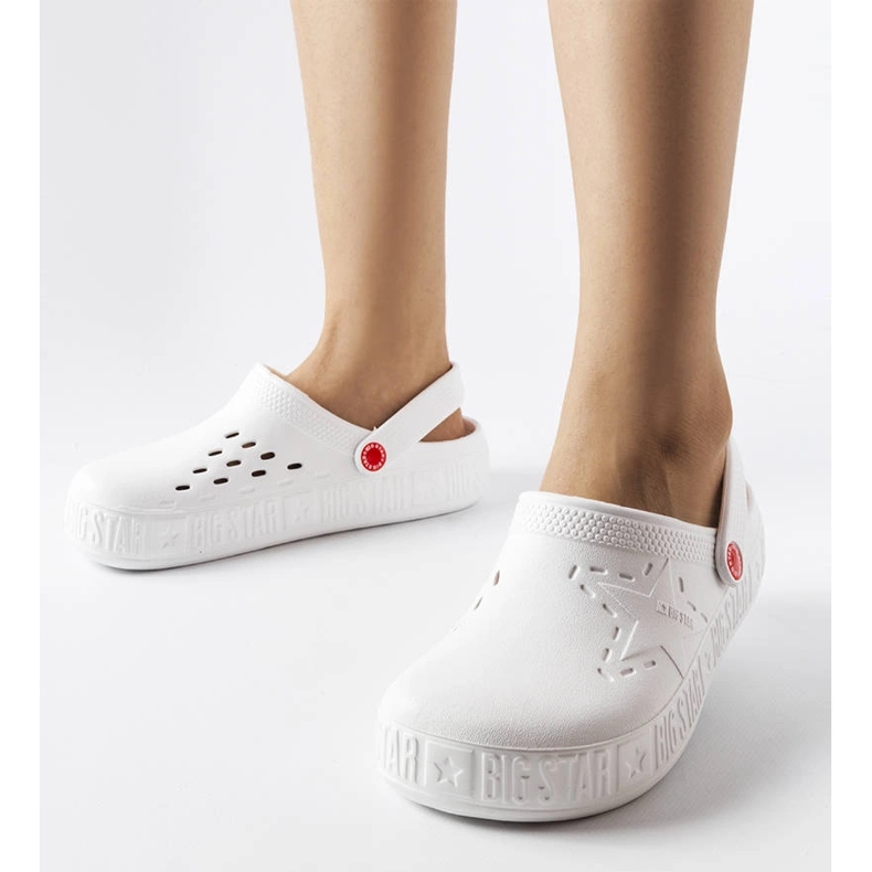 Big Star II275003 bílé pantofle bílý 1