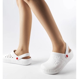 Big Star II275003 bílé pantofle bílý 2