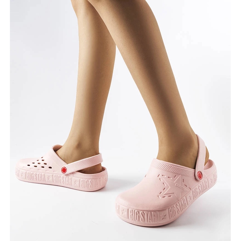 Big Star II275008 růžové pantofle růžový 2
