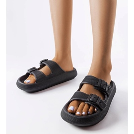 Big Star černé pantofle LL274615 černý 1