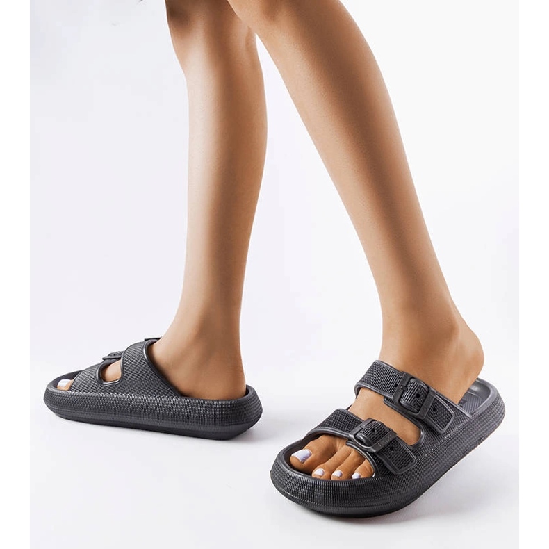 Big Star černé pantofle LL274615 černý 2