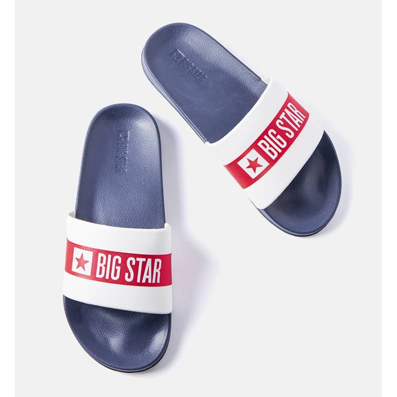 Bílé a námořní skluzavky od Big Star LL174455 bílý 1