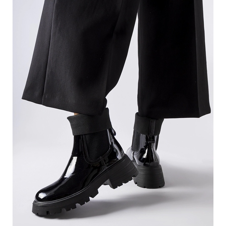 Černé nazouvací pracovní boty Breolungi černá 1