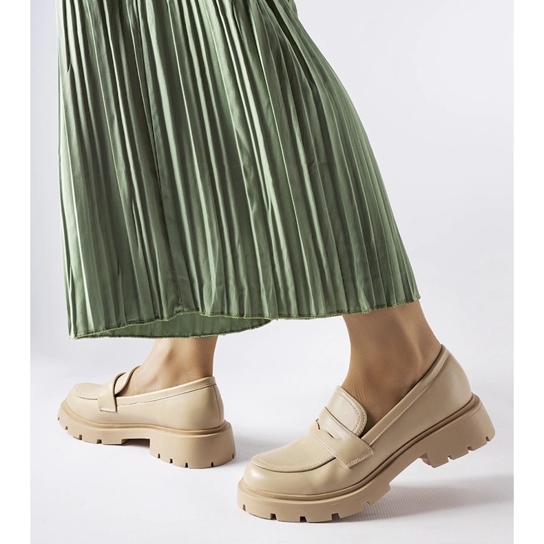 Béžové elegantní mokasíny Puccianiello béžový 1