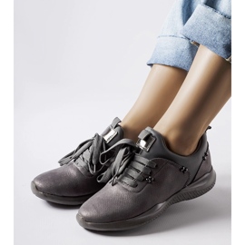 Šedé nazouvací tenisky Anatole šedá 1