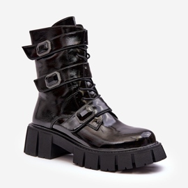 Dámské pracovní boty Patent Black S.Barski MR870-61 černý 1