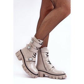 Dámské pracovní boty Patent Světle šedá S.Barski MR870-61 2 Dámské pracovní boty Patent Světle šedá S.Barski MR870-61 2