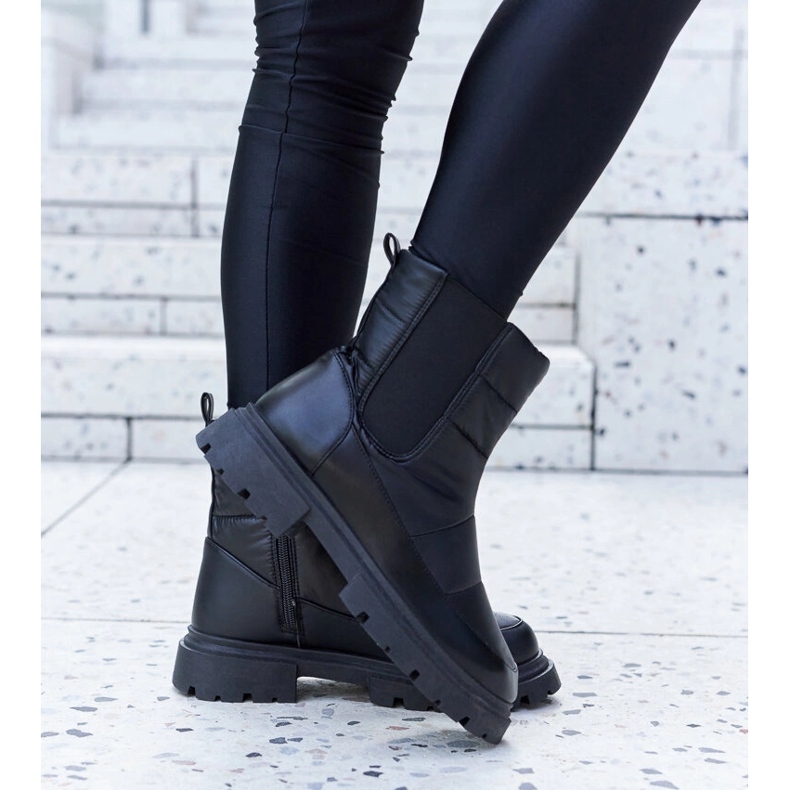 Černé zateplené sněhule Galvani černý 2