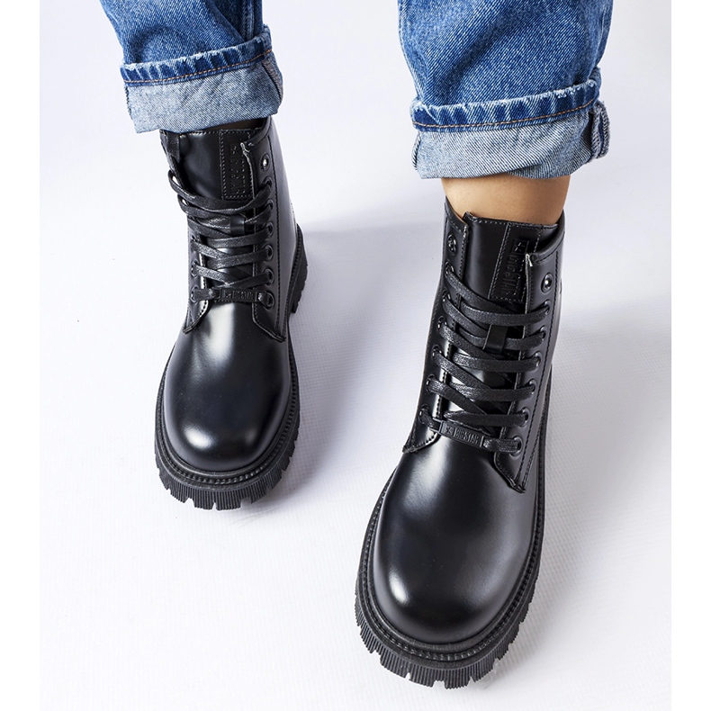 Černé zateplené dělníky Big Star MM274375 černá 1