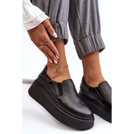 Dámské kožené sportovní boty Lemar Manish Lemar na platformě černá 1