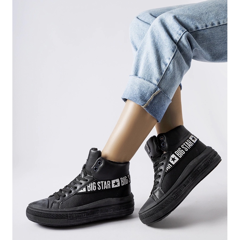 Černé zateplené tenisky Big Star MM274010 černá 1