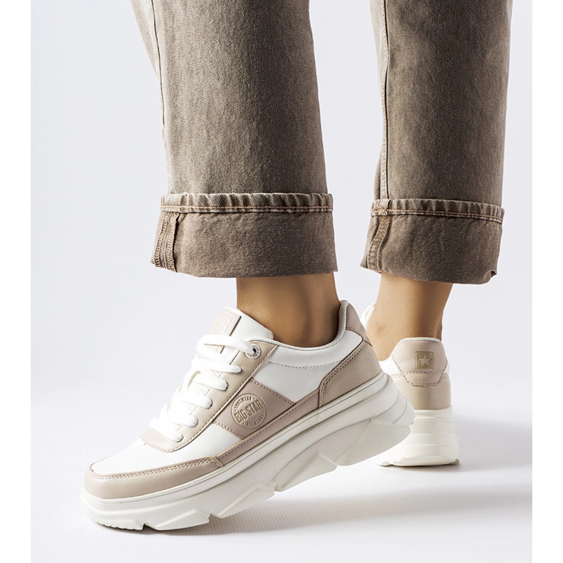 Bílé tenisky Big Star MM274500 béžový 2