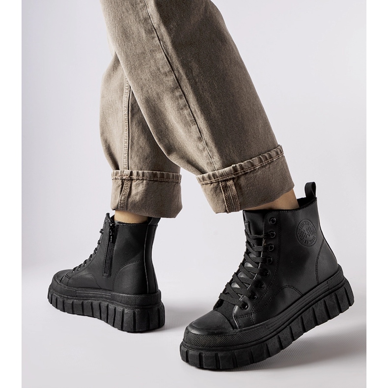 Černé zateplené tenisky Big Star MM274625 černá 1