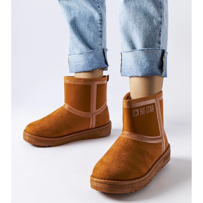 Hnědé boty do sněhu Big Star KK274612 Mukluki hnědý 1