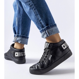 Černé zateplené tenisky Big Star EE274351 černá 1 Černé zateplené tenisky Big Star EE274351 černá 1