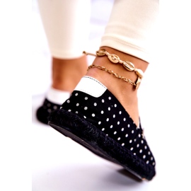 Dámské espadrilky Big Star Polka Dot JJ274867 Black černý 2