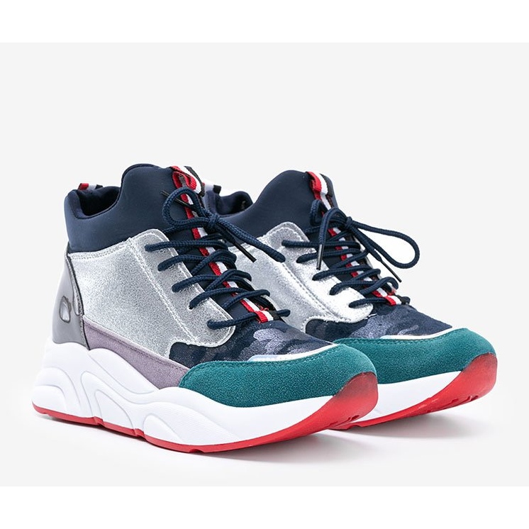 Námořnické tenisky na silné podrážce Cassadi námořnická modrá vícebarevný 1