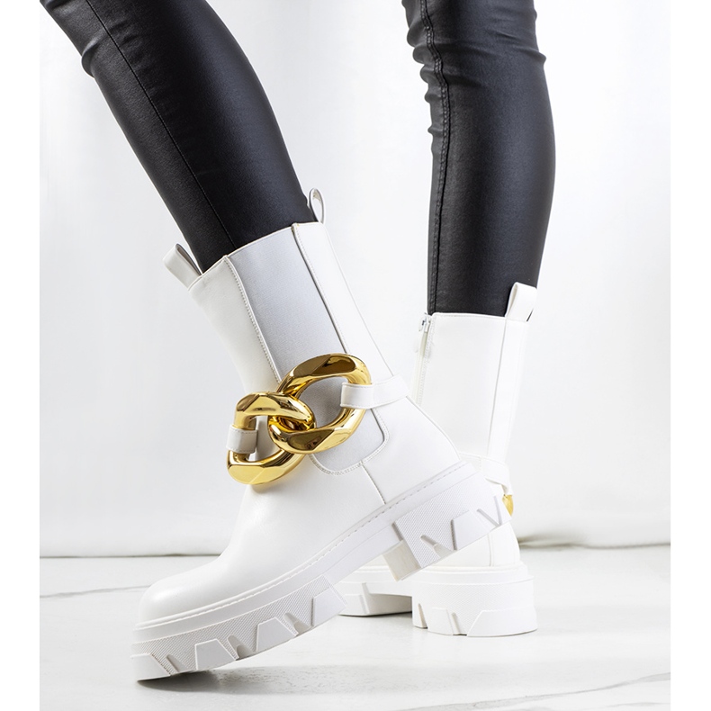 Bílé boty Croydon bílý 1