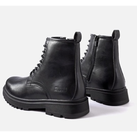Černé zateplené holínky Big Star MM174080 černý 1