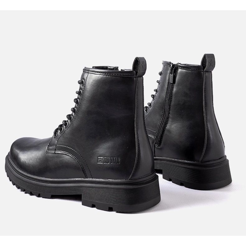 Černé zateplené holínky Big Star MM174080 černá 1