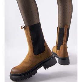 Hnědé zateplené vysoké kozačky značky Bernardo hnědý 1