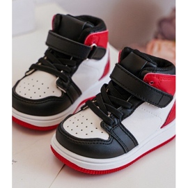 Vysoká dětská sportovní obuv Bílá a červená Teredite bílý 2 Vysoká dětská sportovní obuv Bílá a červená Teredite bílý 2