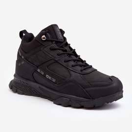 Pánské zateplené trekingové boty Black Big Star MM174164 černý 1