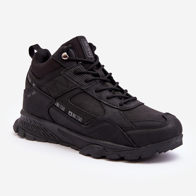 Pánské zateplené trekingové boty Black Big Star MM174164 černý 1