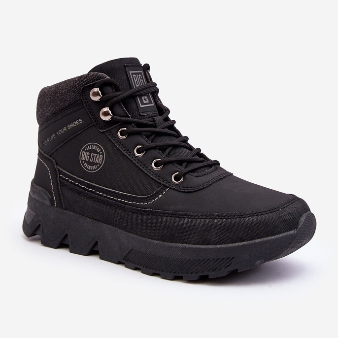 Pánské trekové boty Black Big Star MM174016 černý 1