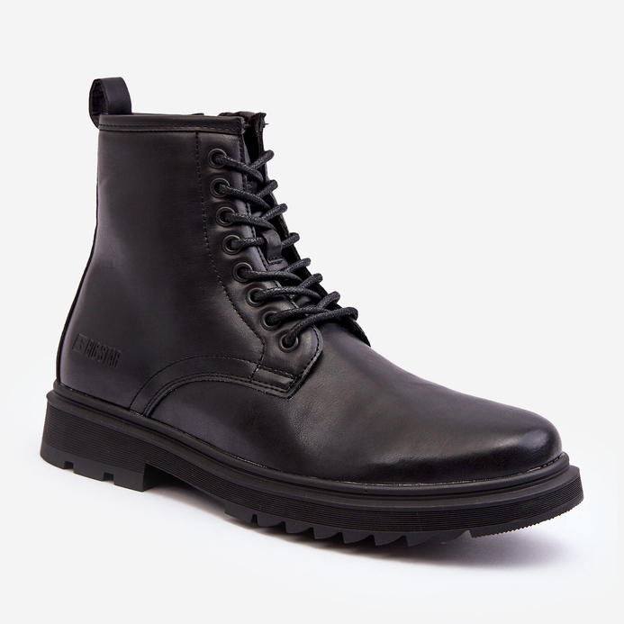 Trappers izolované boty se zipem Black Big Star MM174080 černý 1