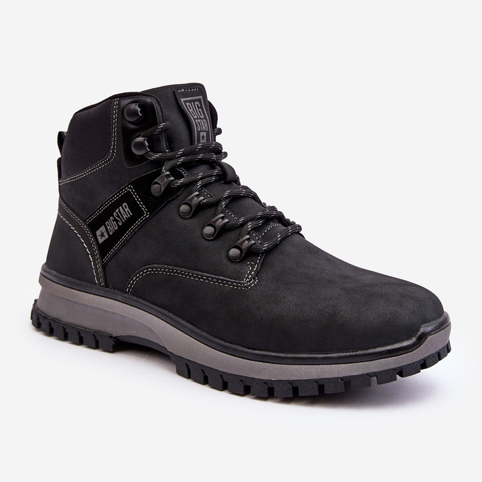 Pánské trekové boty Black Big Star MM174019 černý 1
