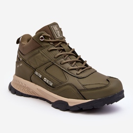 Zelené zateplené trekové boty Big Star MM174163 zelený 1