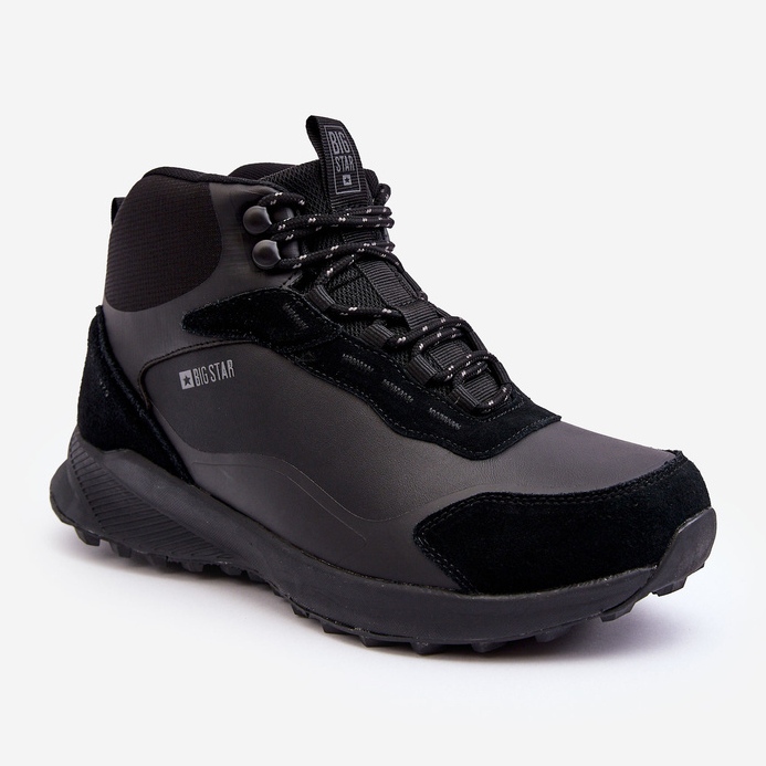 Pánské zateplené trekingové boty Black Big Star MM174334 černý 1