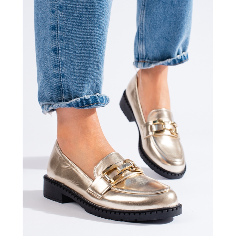 Zlaté dámské boty Shelovet zlatý 1