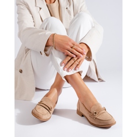 Dámské béžové Shelovet semiš lords béžový 1